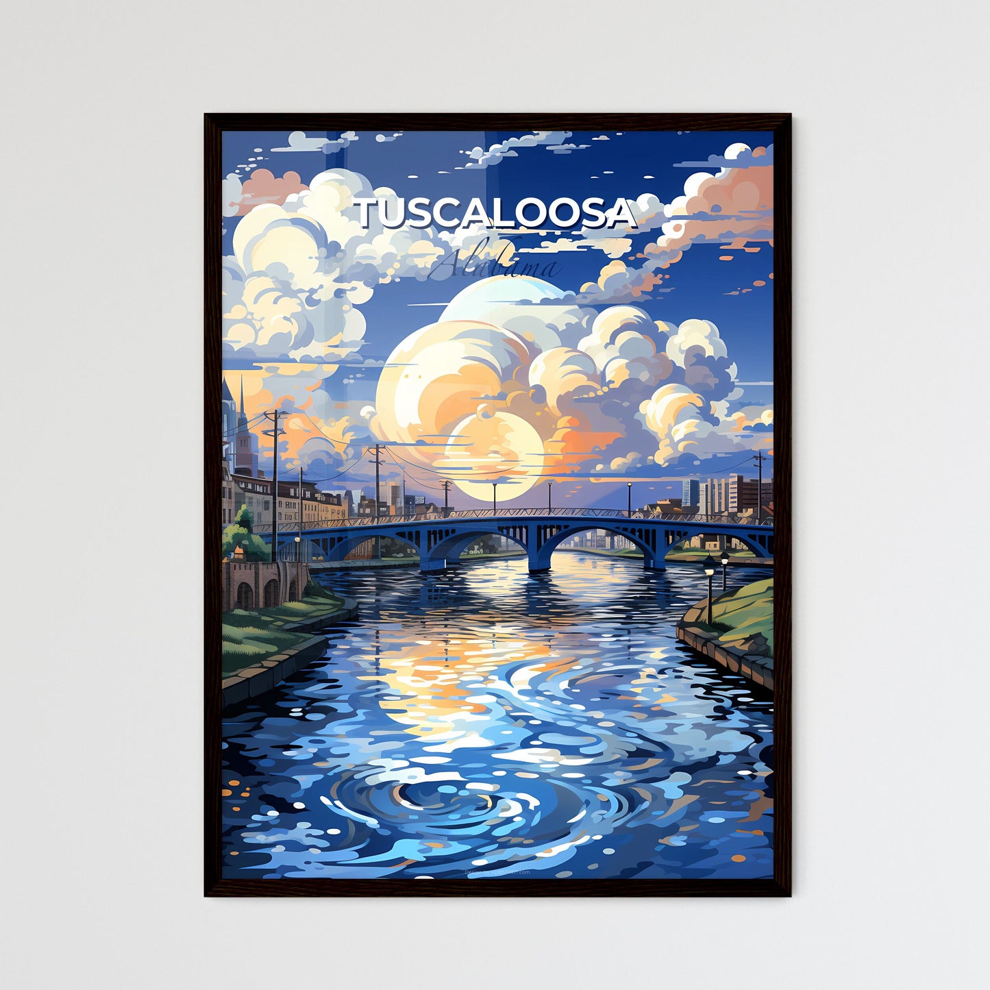 Tuscaloosa, Alabama, A Poster of a bridge over a river Default Title