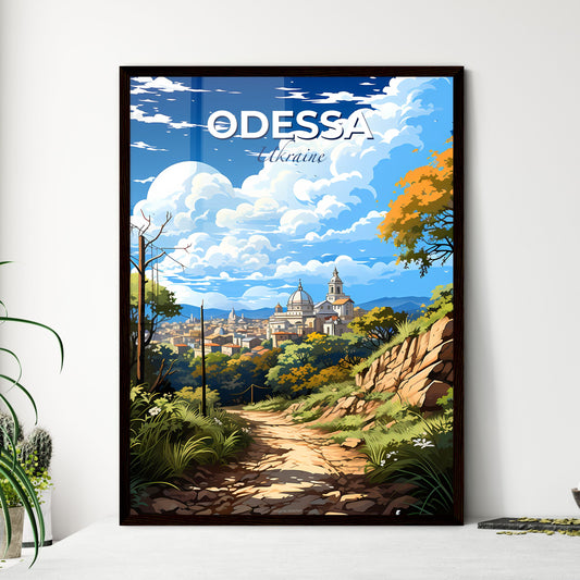 Odessa, Ukraine, A Poster of a dirt road leading to a city Default Title