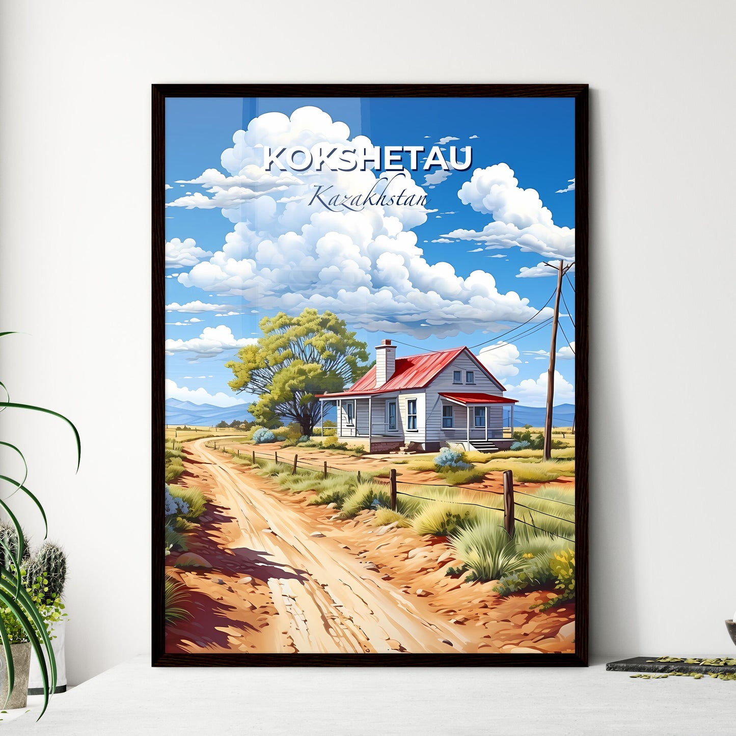 Kokshetau, Kazakhstan, A Poster of a house in a field Default Title