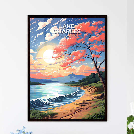 Lake Charles, Louisiana, A Poster of a tree on a beach Default Title