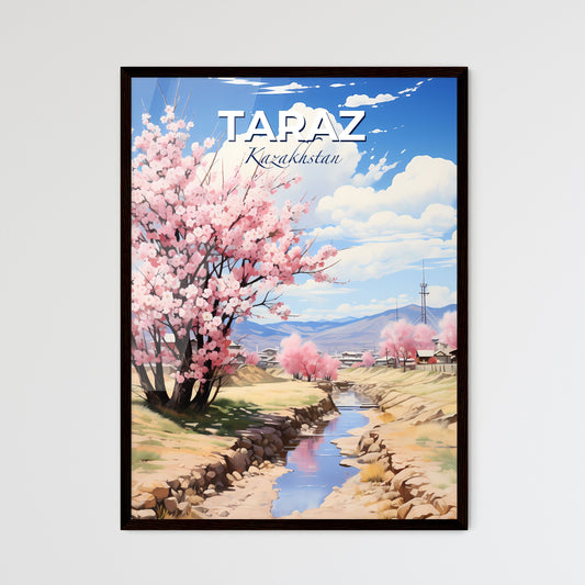 Taraz, Kazakhstan, A Poster of a river running through a village Default Title