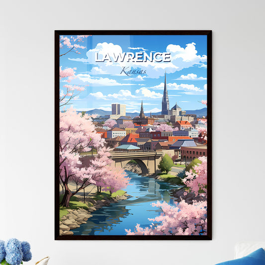 Lawrence, Kansas, A Poster of a river running through a city Default Title