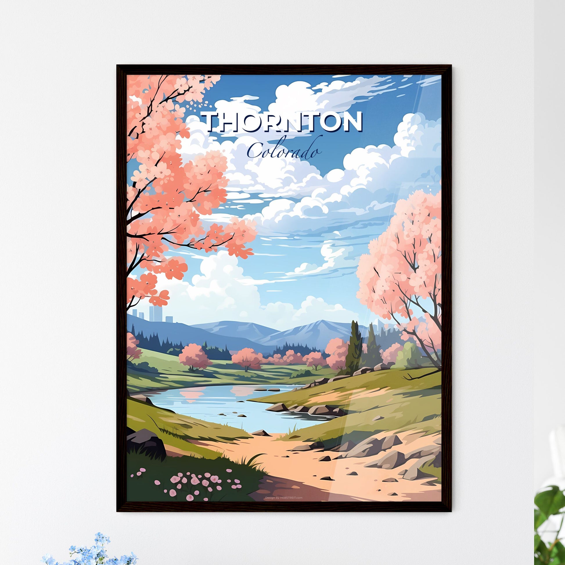 Thornton, Colorado, A Poster of a lively and colourful cityscape Default Title