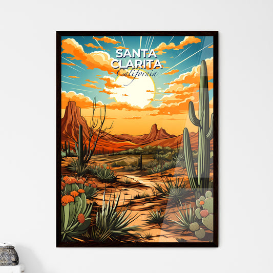 Santa Clarita, California, A Poster of a lively and colourful cityscape Default Title