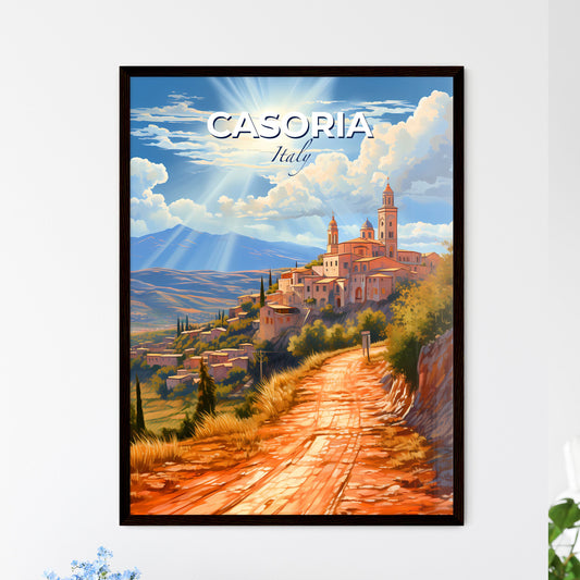 Casoria, Italy, A Poster of a lively and colourful cityscape Default Title