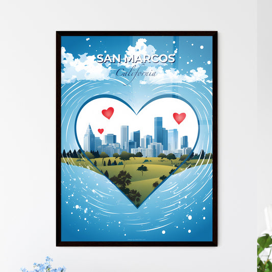 San Marcos, California, A Poster of a lively and colourful cityscape Default Title