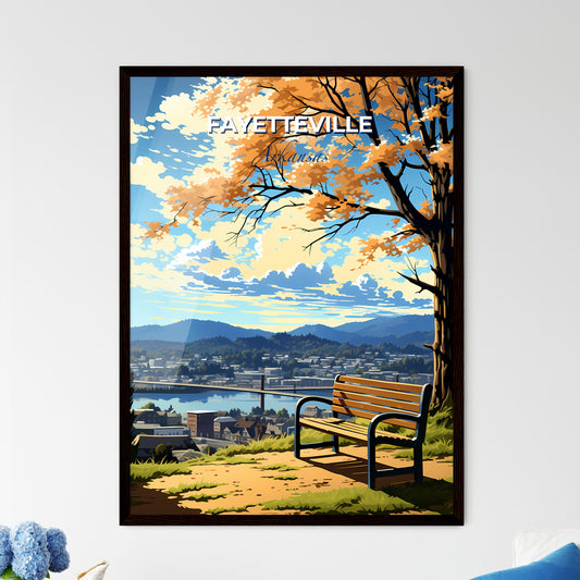 Fayetteville, Arkansas, A Poster of a lively and colourful cityscape Default Title