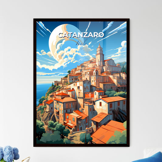 Catanzaro, Italy, A Poster of a lively and colourful cityscape Default Title