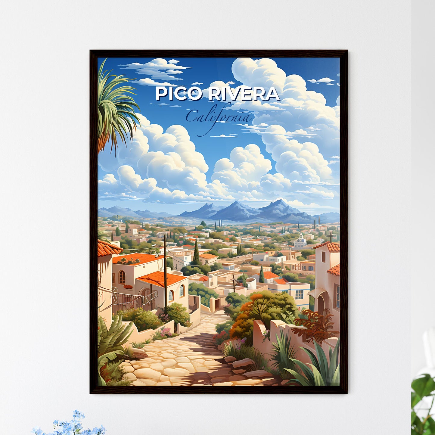 Pico Rivera, California, A Poster of a lively and colourful cityscape Default Title