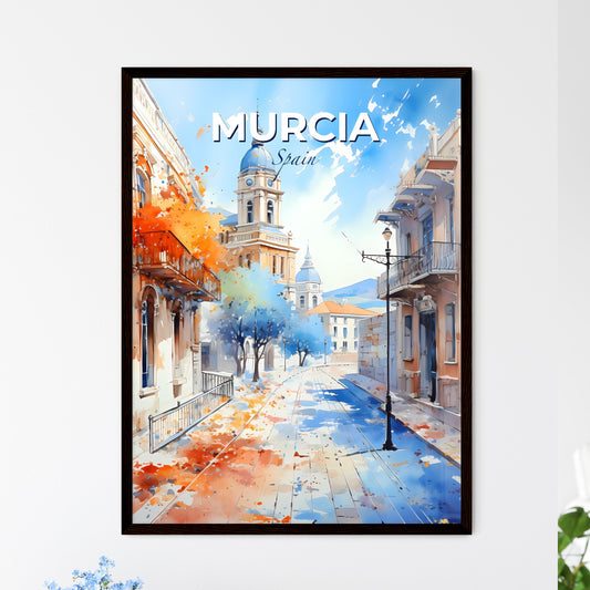 Murcia, Spain, A Poster of a lively and colourful cityscape Default Title