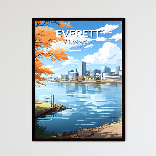 Everett, Washington, A Poster of a water body with a city in the background Default Title
