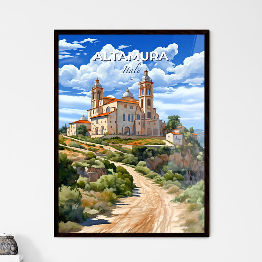 Altamura, Italy, A Poster of Melk Abbey on a hill Default Title