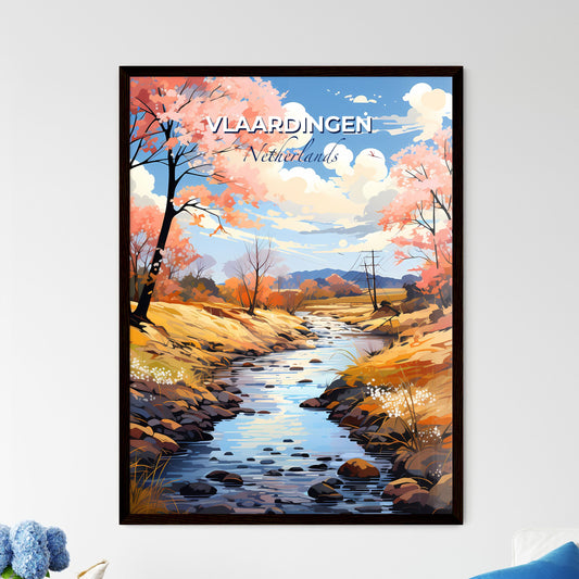 Vlaardingen, Netherlands, A Poster of a river running through a valley Default Title