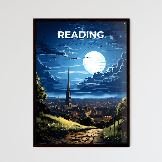 Reading, South East England, A Poster of a moon over a city Default Title