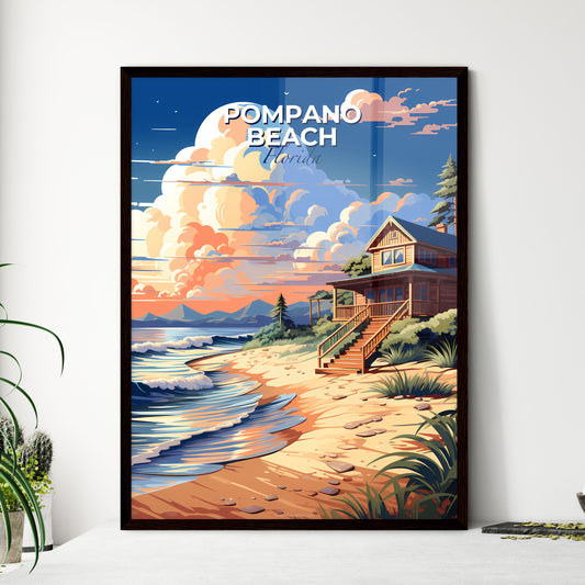 Pompano Beach, Florida, A Poster of a house on a beach Default Title