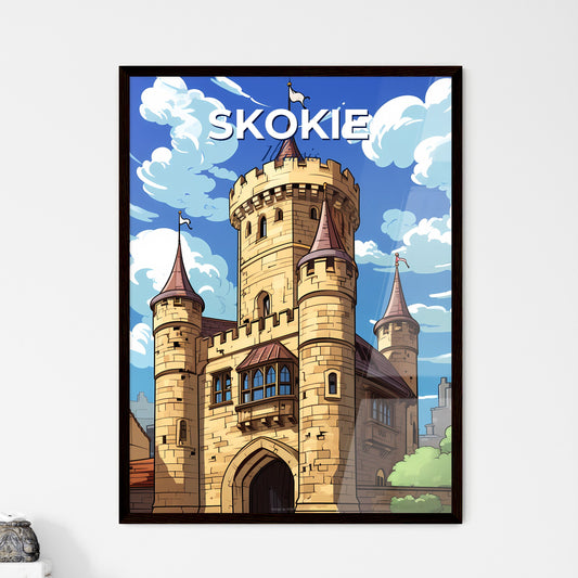 Skokie, Illinois, A Poster of a cartoon of a castle Default Title