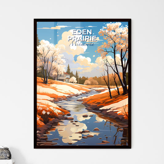 Eden Prairie, Minnesota, A Poster of a river running through a valley with trees and a house Default Title