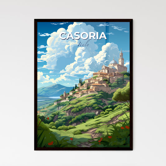Casoria, Italy, A Poster of a landscape of a town on a hill Default Title