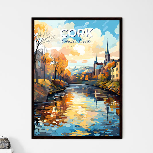 Cork, County Cork, A Poster of a river with trees and buildings in the background Default Title