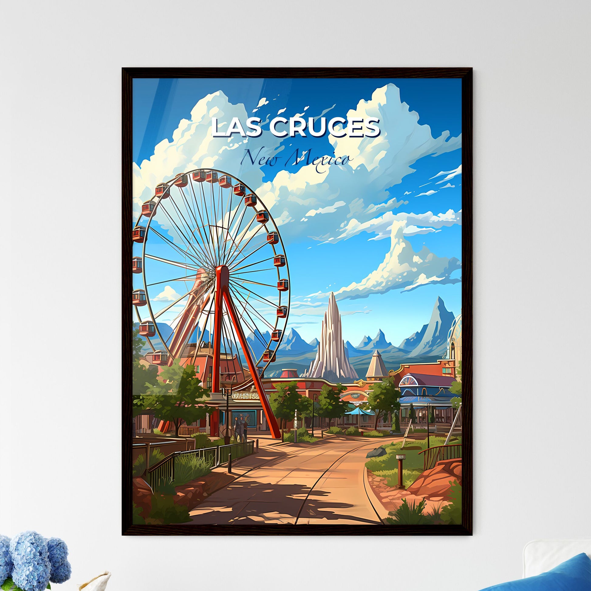 Las Cruces, New Mexico, A Poster of a ferris wheel in a park Default Title