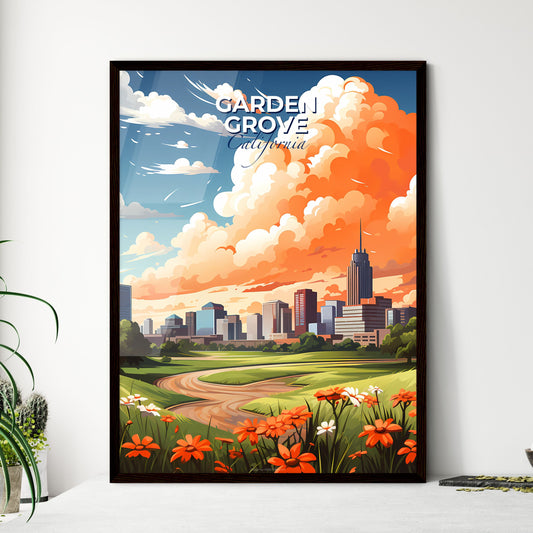 Garden Grove, California, A Poster of a landscape with a city and a road Default Title
