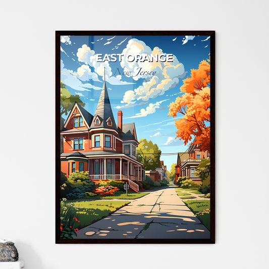 East Orange, New Jersey, A Poster of a street with houses and trees Default Title