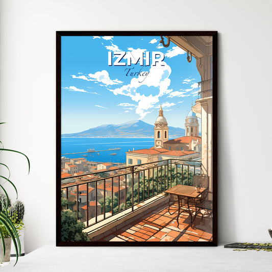 Izmir, Turkey, A Poster of a balcony overlooking a city Default Title