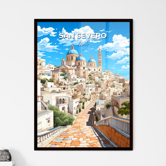 San Severo, Italy, A Poster of a stone path leading to a city Default Title