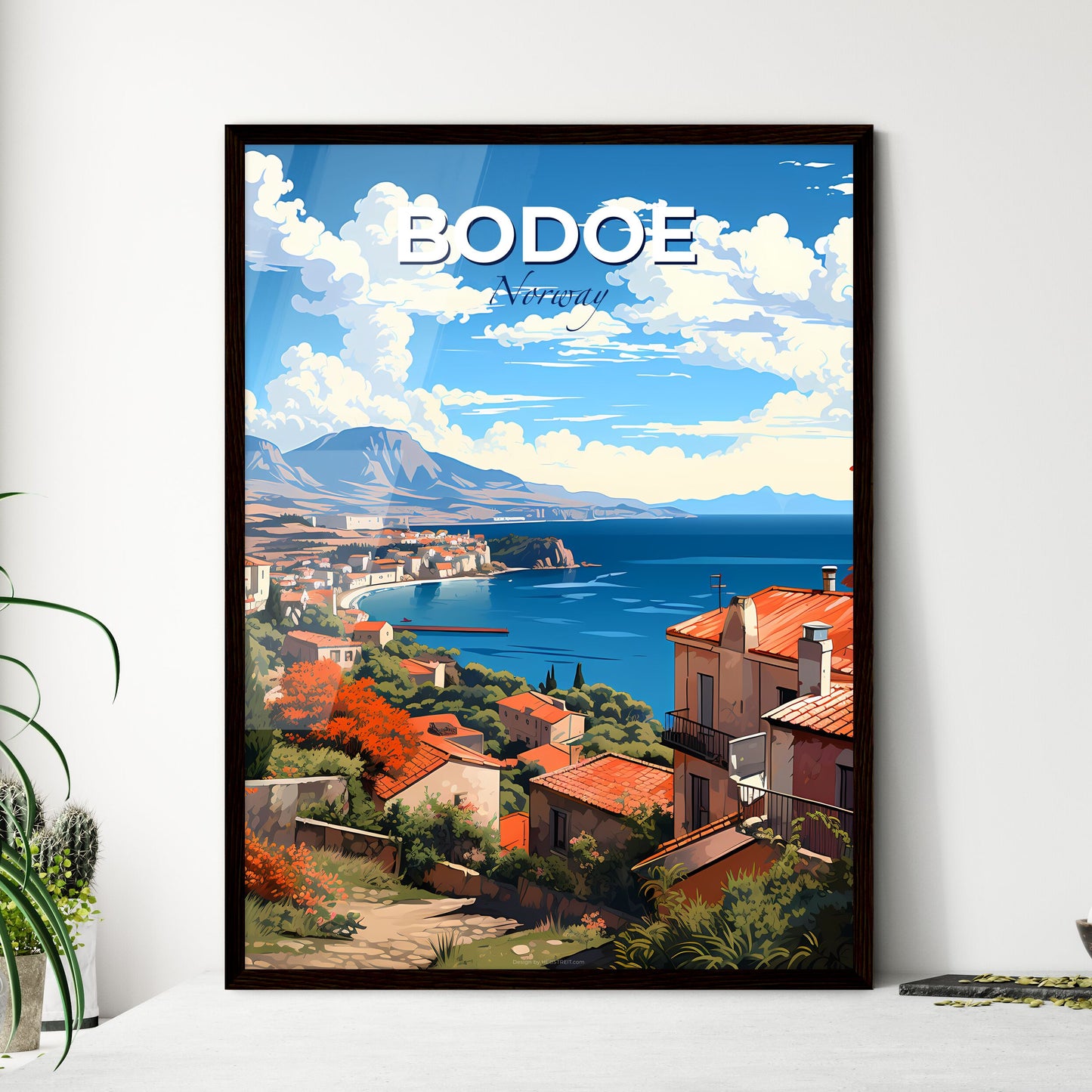 Bodoe, Norway, A Poster of a town next to the water Default Title