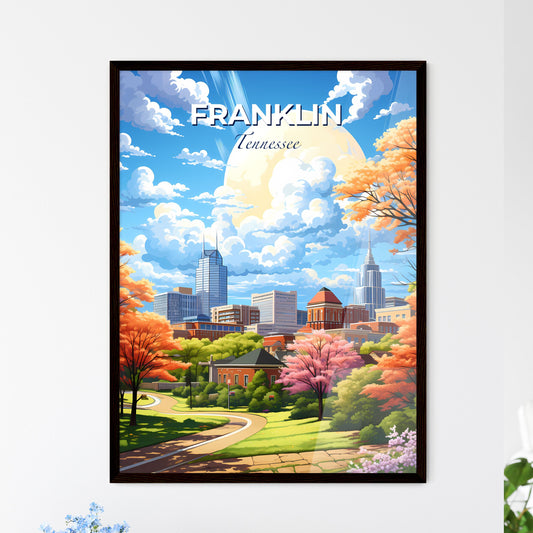 Franklin, Tennessee, A Poster of a city landscape with trees and buildings Default Title