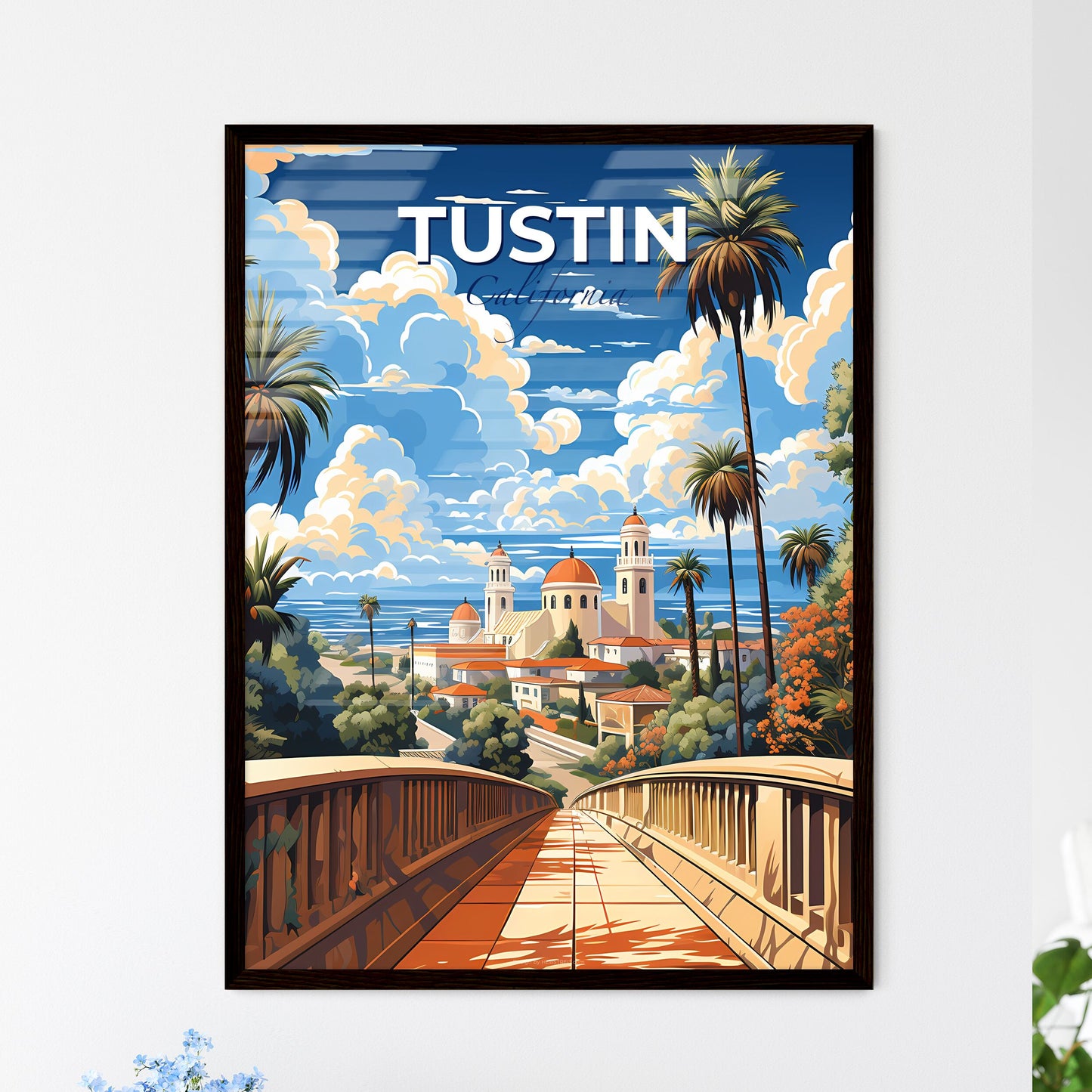 Tustin, California, A Poster of a bridge leading to a building Default Title