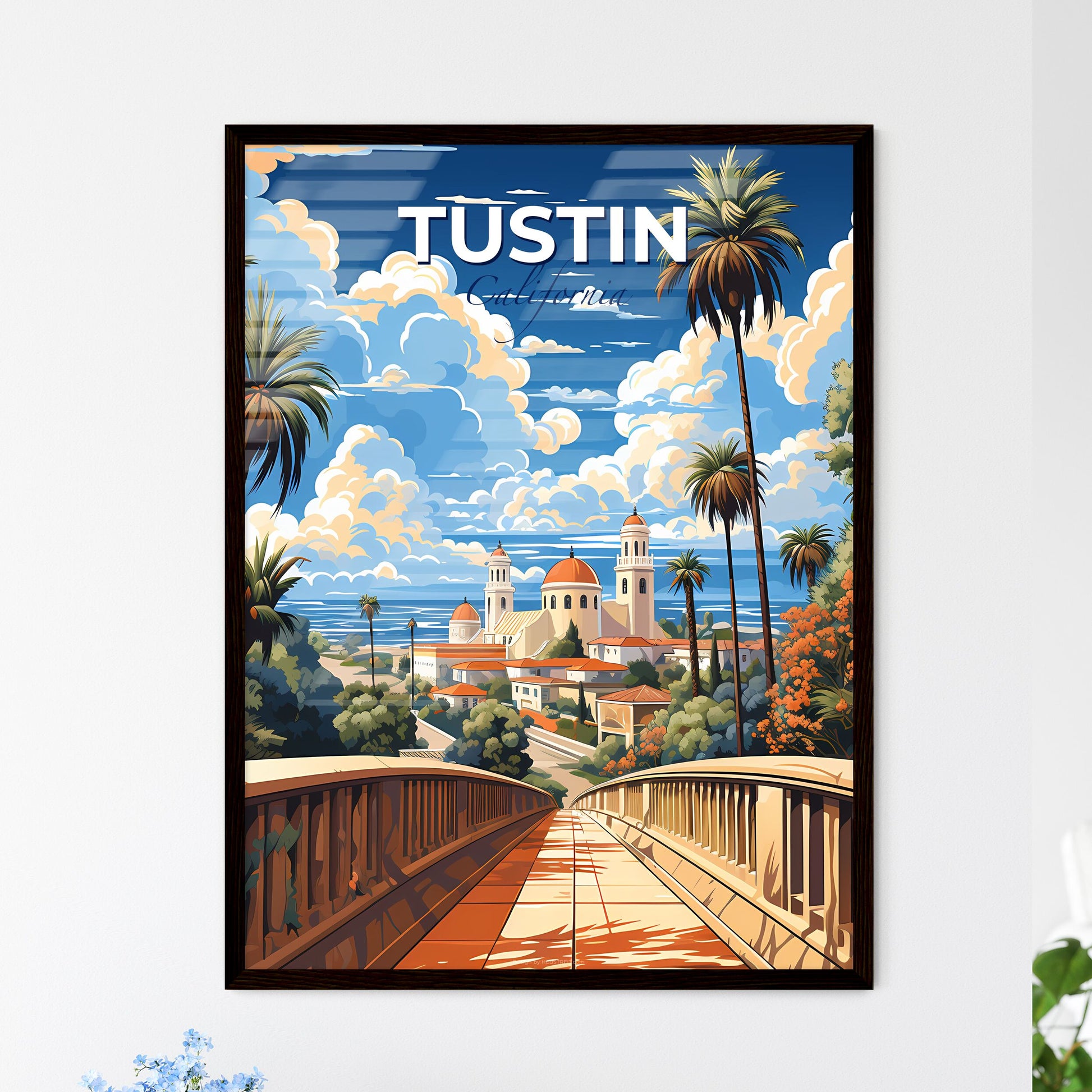 Tustin, California, A Poster of a bridge leading to a building Default Title