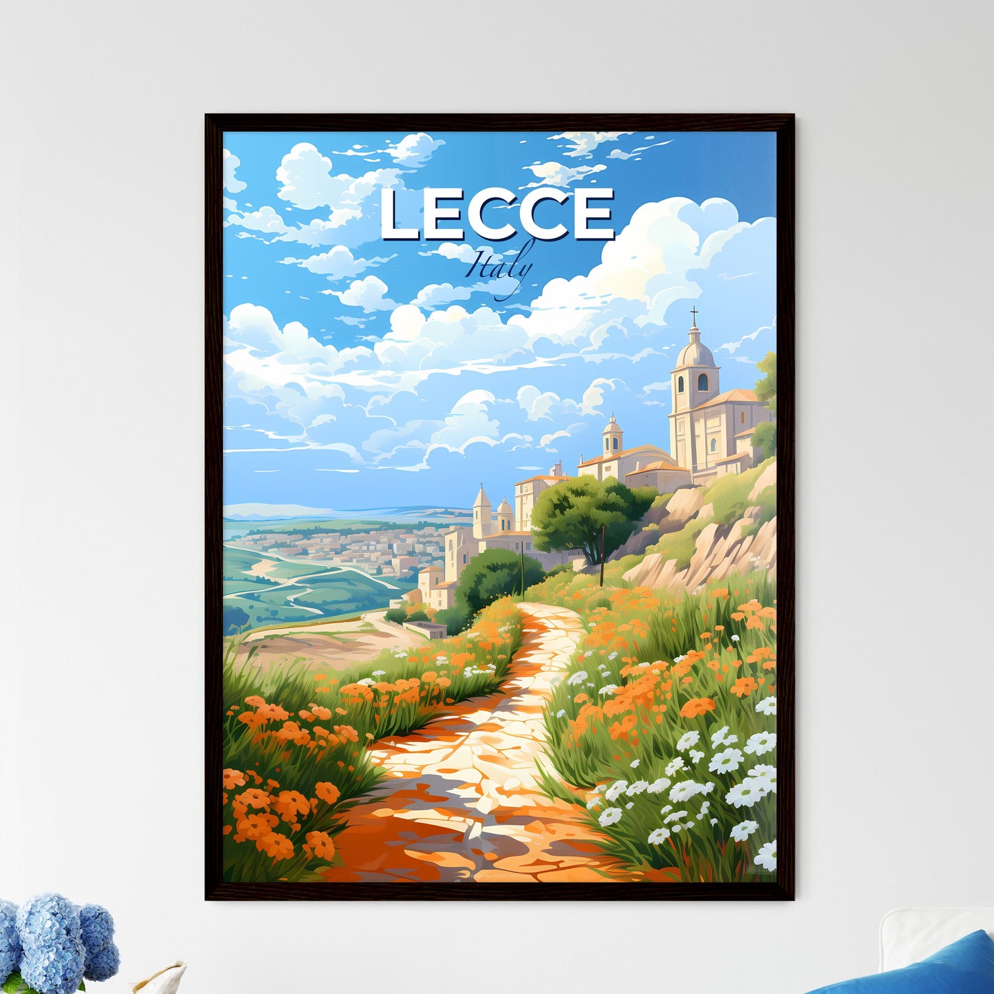 Lecce, Italy, A Poster of a path leading to a town Default Title
