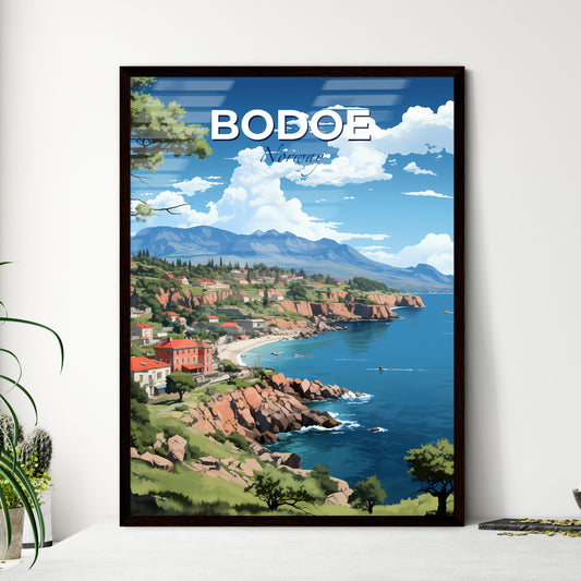 Bodoe, Norway, A Poster of a town on a cliff by the sea Default Title