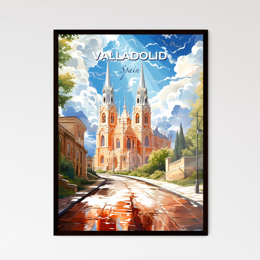 Valladolid, Spain, A Poster of a road leading to a church Default Title