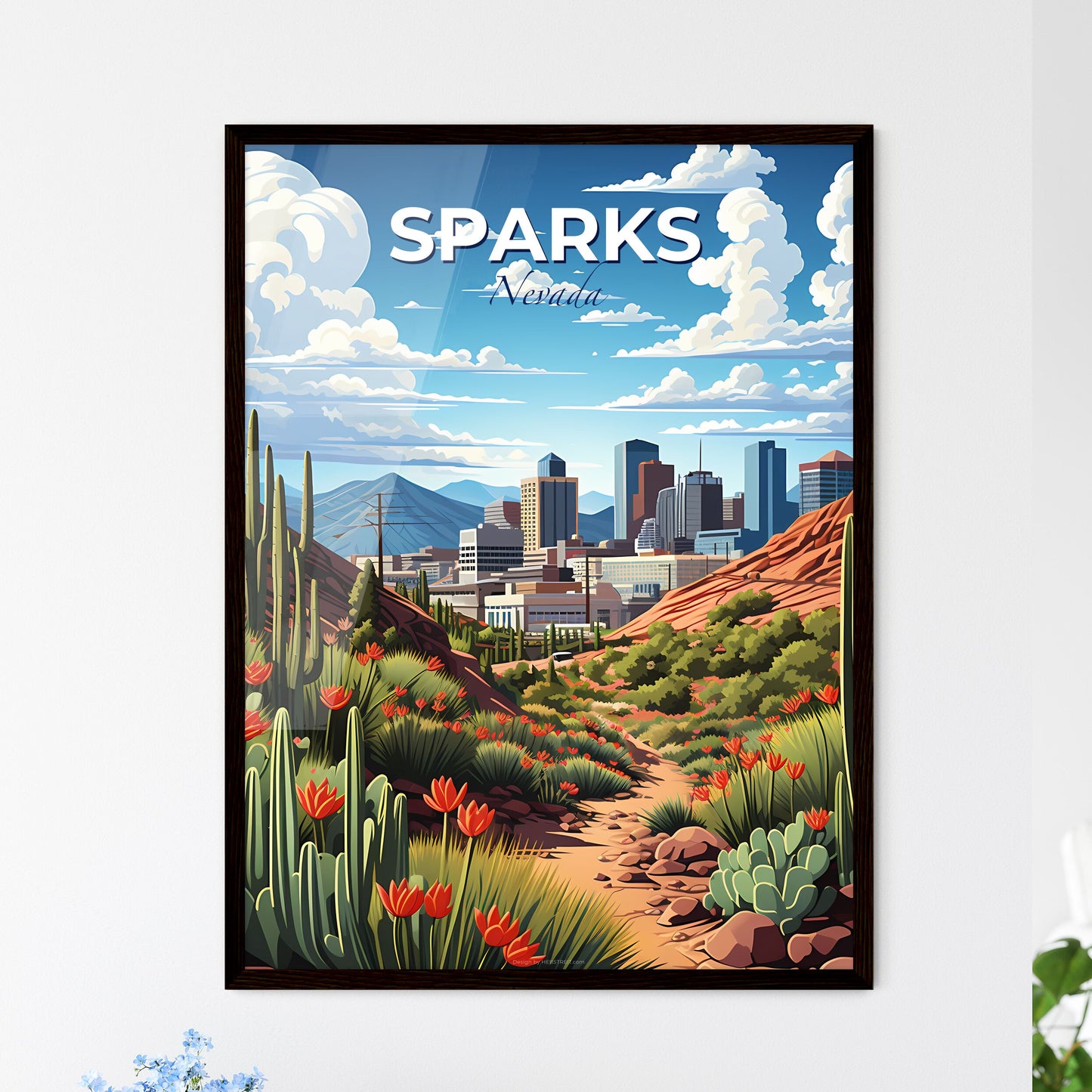 Sparks, Nevada, A Poster of a landscape of a city Default Title