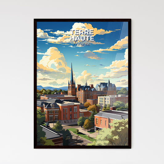 Terre Haute, Indiana, A Poster of a city with trees and buildings Default Title