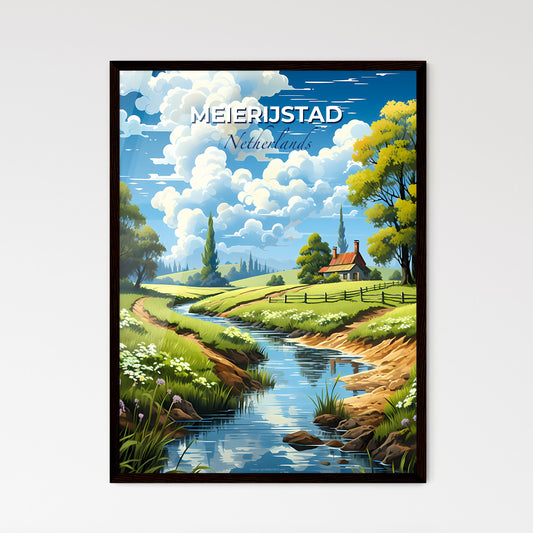 Meierijstad, Netherlands, A Poster of a river running through a field Default Title