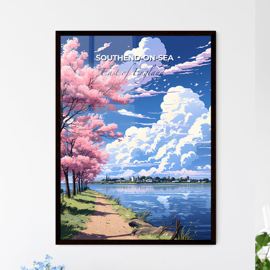 Southend-On-Sea, East of England, A Poster of a pink tree next to a body of water Default Title