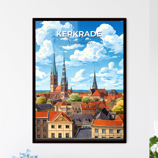 Kerkrade, Netherlands, A Poster of a city with many towers and buildings Default Title