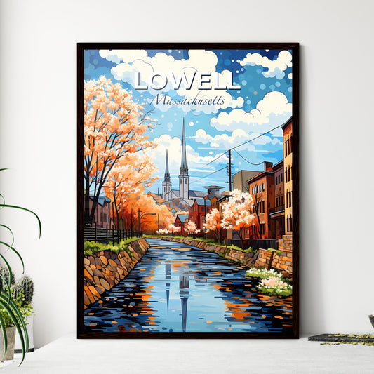 Lowell, Massachusetts, A Poster of a river running through a city Default Title