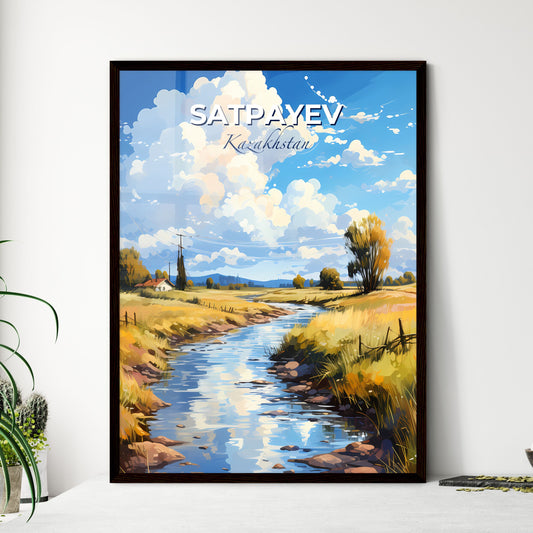 Satpayev, Kazakhstan, A Poster of a river running through a field Default Title
