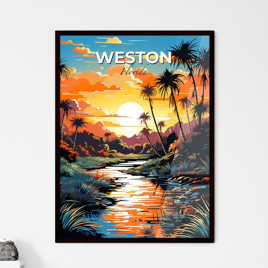 Weston, Florida, A Poster of a river running through a tropical forest Default Title