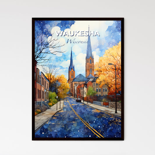 Waukesha, Wisconsin, A Poster of a street with a car on it Default Title