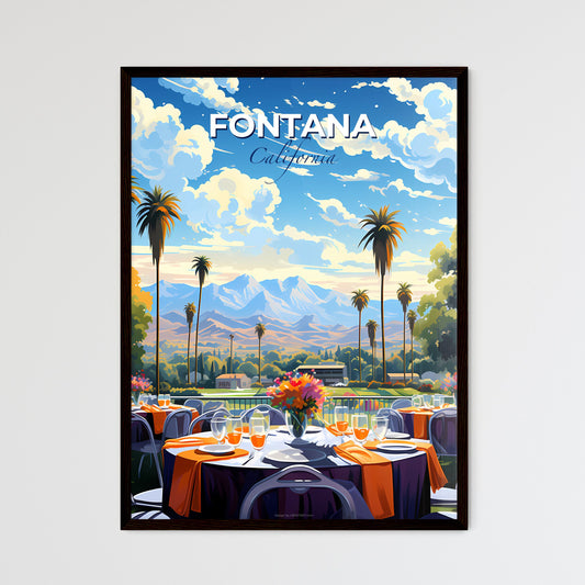 Fontana, California, A Poster of a table set for a dinner party Default Title