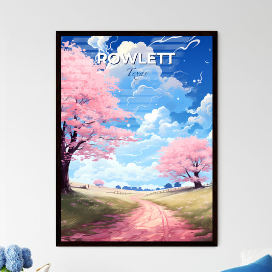 Rowlett, Texas, A Poster of a pink trees on a hill Default Title