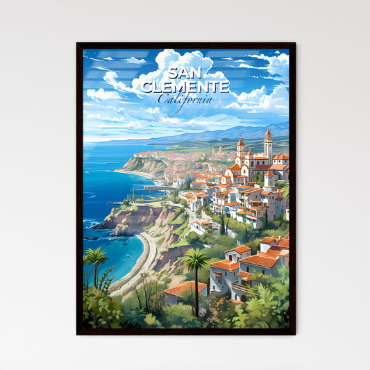 San Clemente, California, A Poster of a city on a cliff by the ocean Default Title