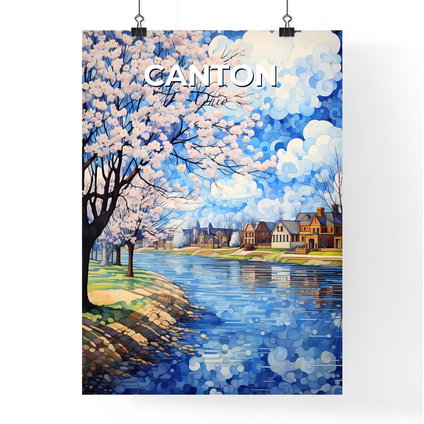 Canton, Ohio, A Poster of a water next to a river Default Title