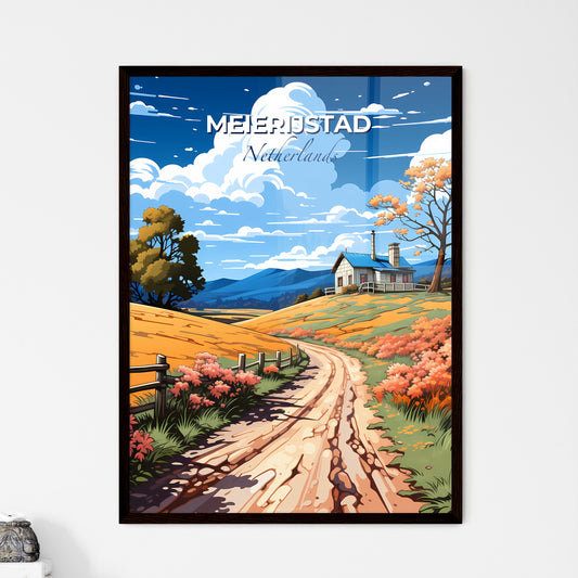 Meierijstad, Netherlands, A Poster of a dirt road leading to a house Default Title