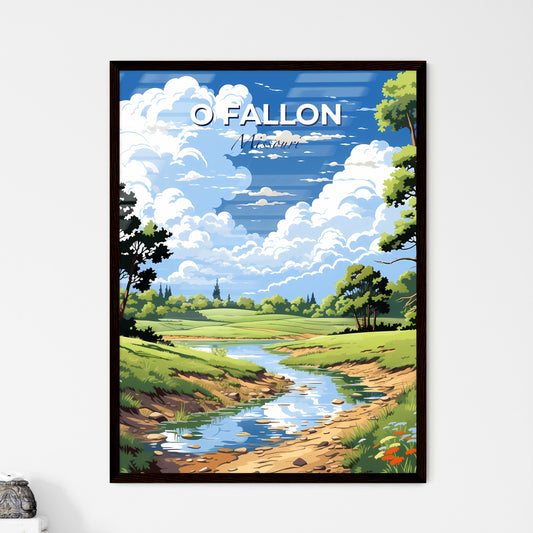O Fallon, Missouri, A Poster of a river running through a grassy area Default Title